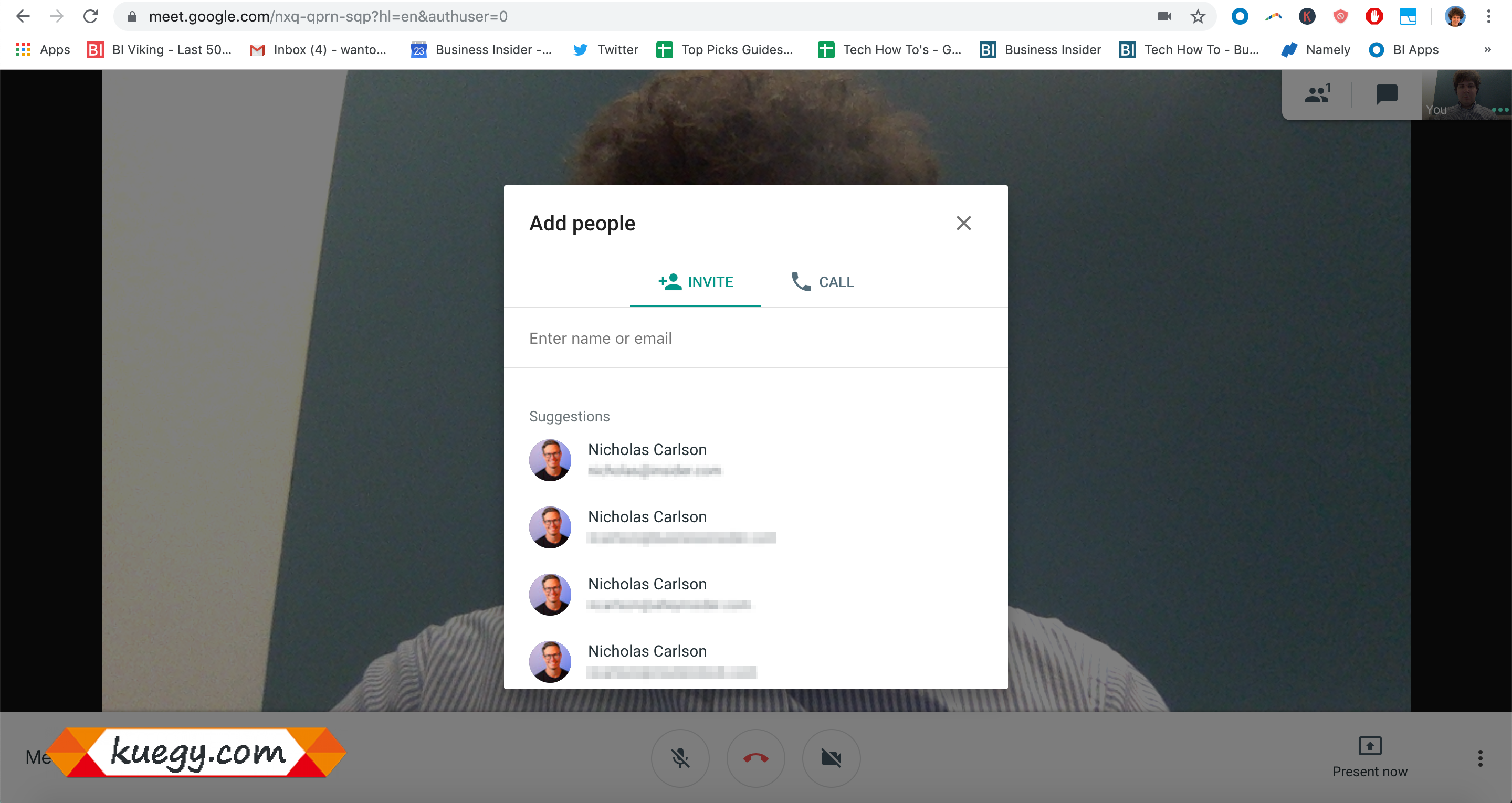 how to add attendees to a google hangouts meeting 1